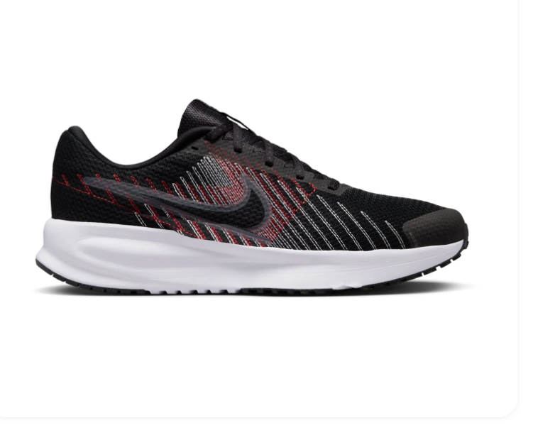 Nike Run Swift Sneakers - Black, Red & White