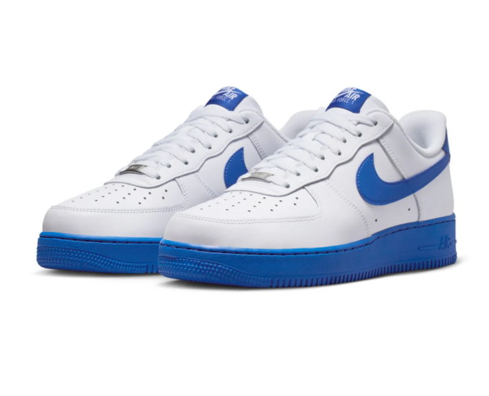 Nike Air Force 1 Low Sneakers - White & Royal Blue