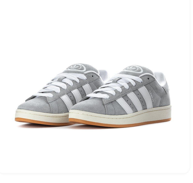 adidas Campus Sneakers – Grey, White & Gum