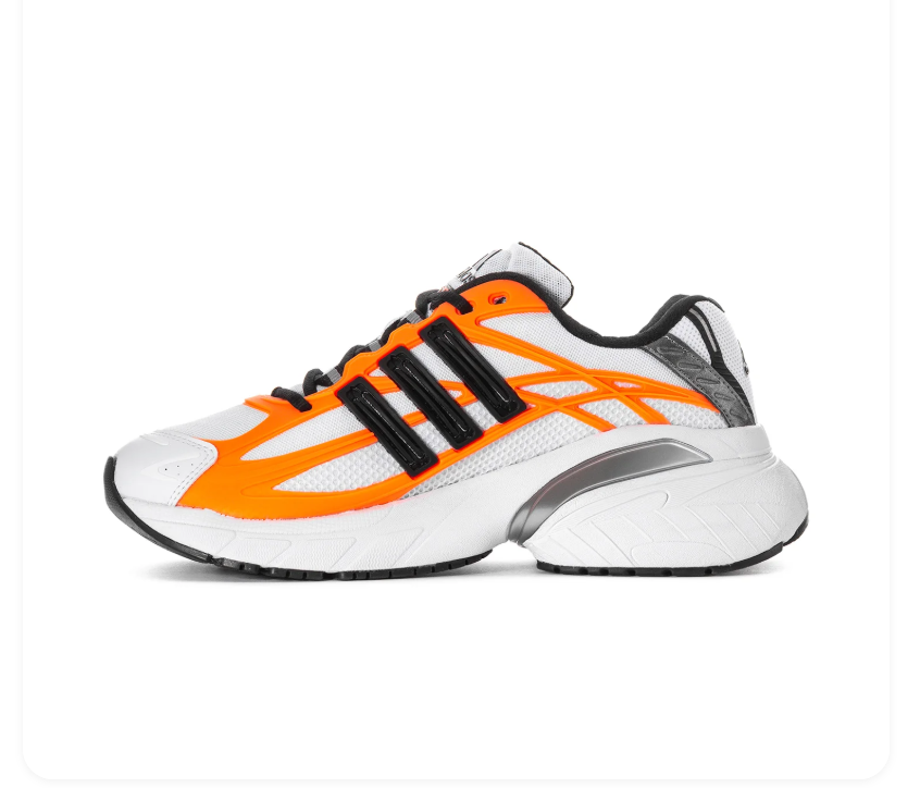 adidas Adistar Sneakers – White, Bright Orange & Black
