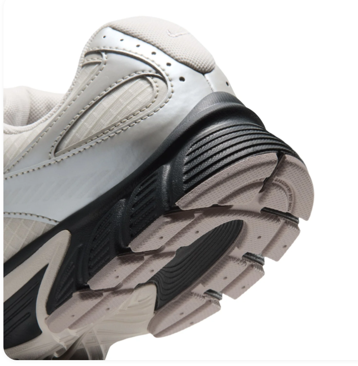 Nike Running-Style Sneakers - Cream, Silver Gray & Black