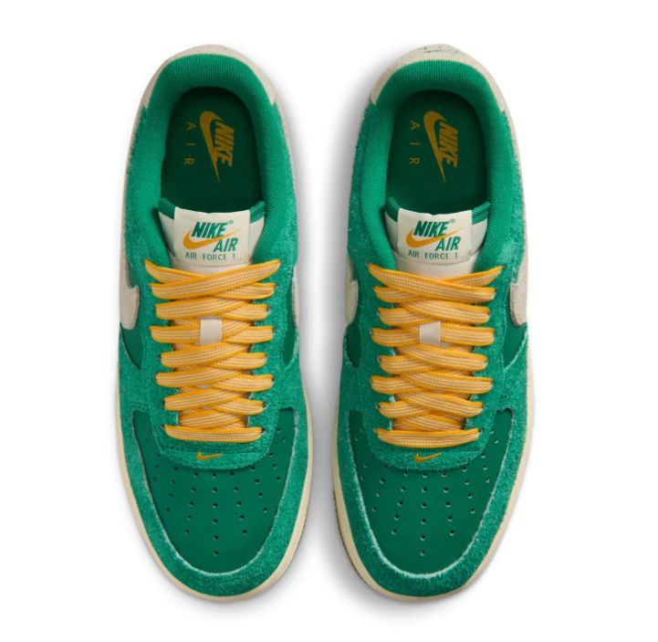 Nike Air Force 1 Low Sneakers - Green, Cream & Yellow