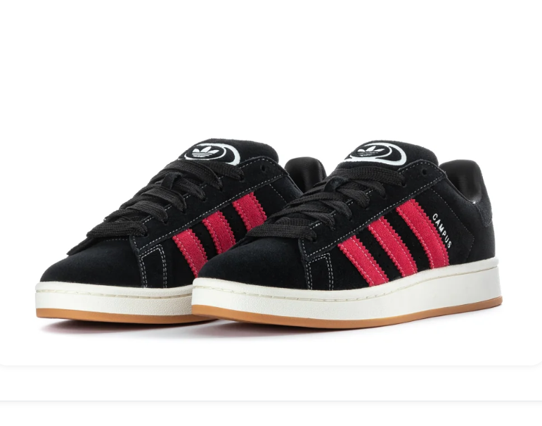 adidas Campus Sneakers – Black, Red & Gum