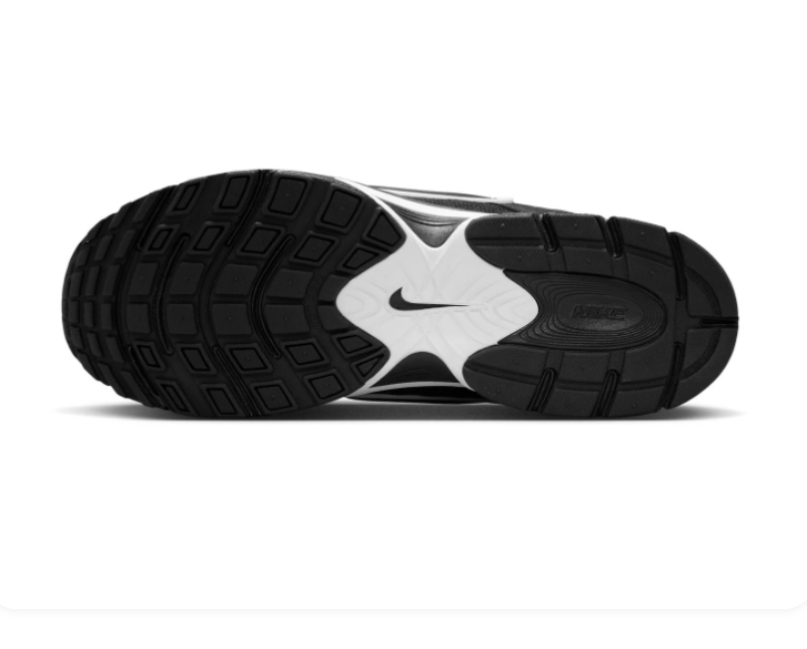 Nike Retro-Style Sneakers - Black, White & Silver Gray