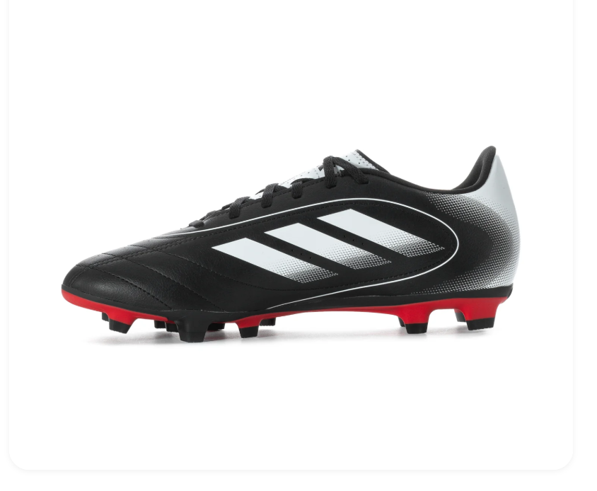 adidas Goletto Soccer Cleats – Black, White & Red