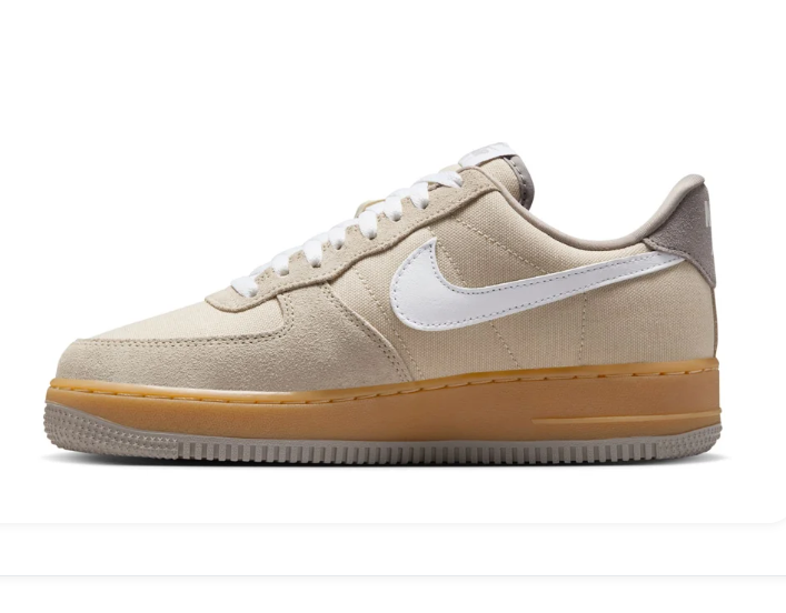 Nike Air Force 1 Low Sneakers - Beige, White & Gum Brown