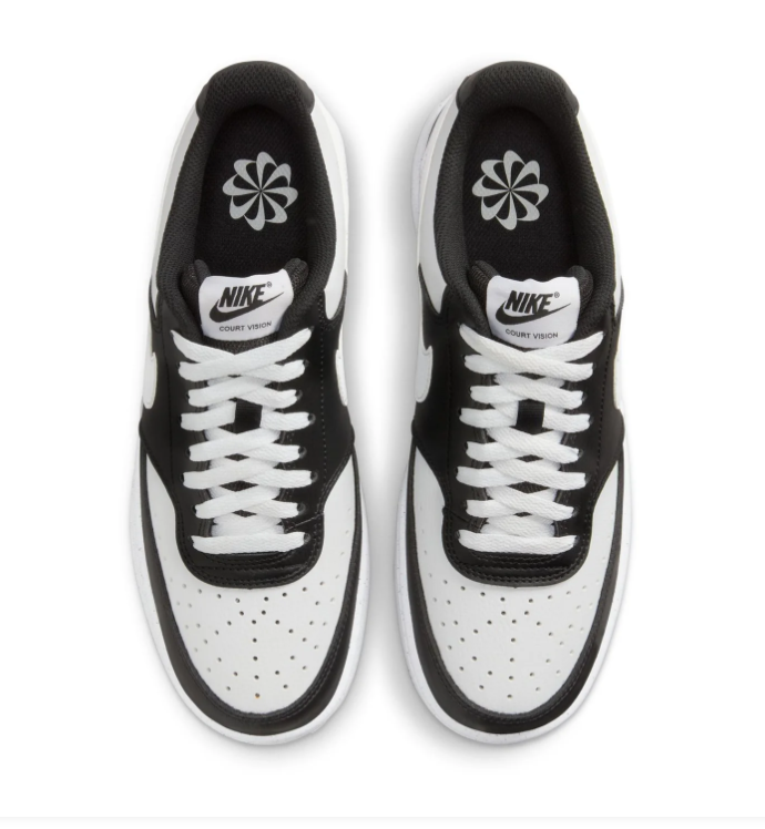 Nike Court Vision Low Sneakers - Black & White Colorblock