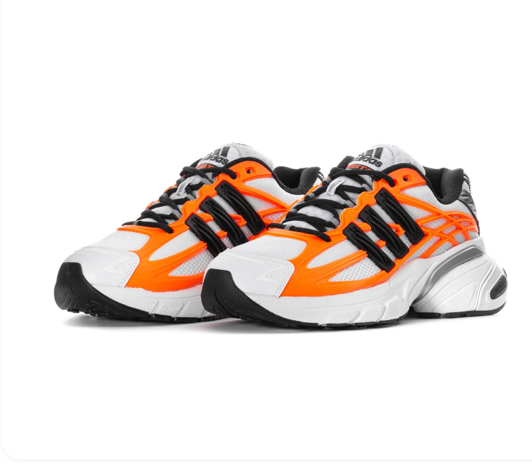 adidas Adistar Sneakers – White, Bright Orange & Black