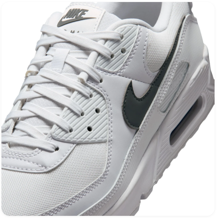 Nike Air Max 90 Sneakers - White & Black