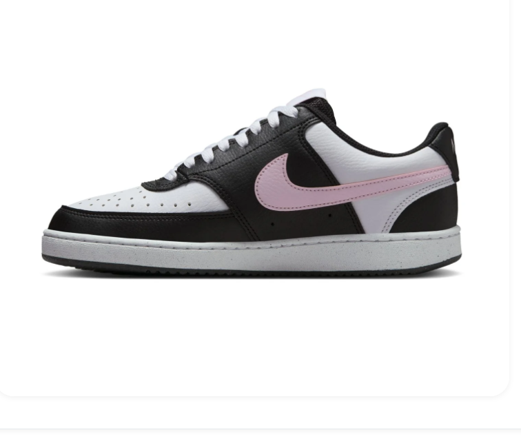 Nike Low-Top Sneakers - Black, White & Pale Pink
