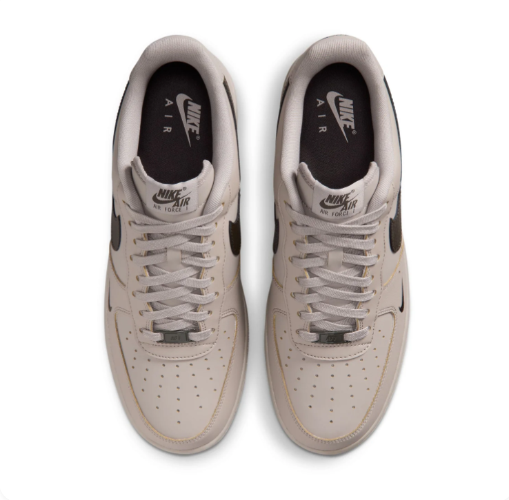 Nike Air Force 1 Low Sneakers - Light Taupe & Dark Brown