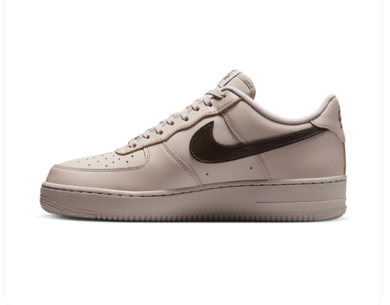 Nike Air Force 1 Low Sneakers - Light Taupe & Dark Brown