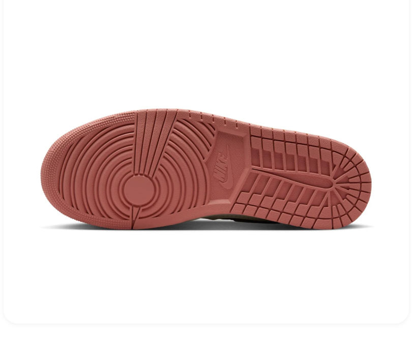 Air Jordan Low-Top Sneakers - Turquoise, Cream & Coral Pink