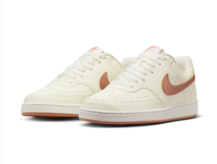 Nike Court Vision Low Sneakers - Cream & Dusty Rose