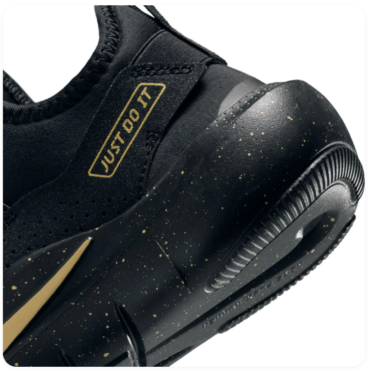 Nike Slip-On Sneakers - Black & Gold