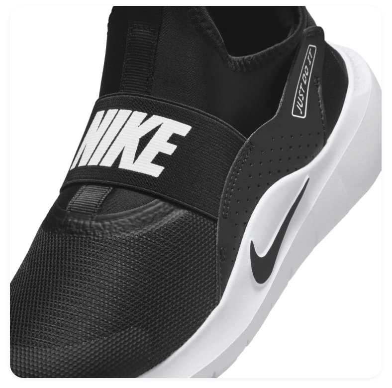 Nike Slip-On Sneakers - Black & White