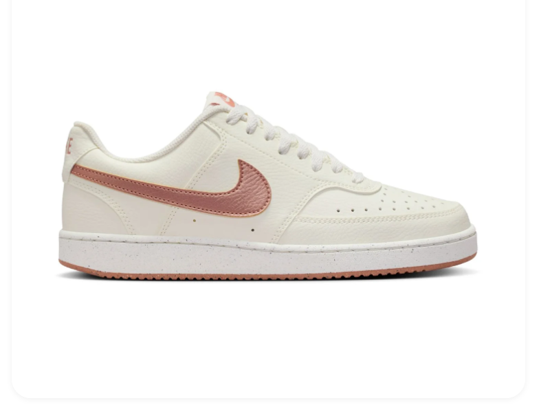 Nike Court Vision Low Sneakers - Cream & Dusty Rose