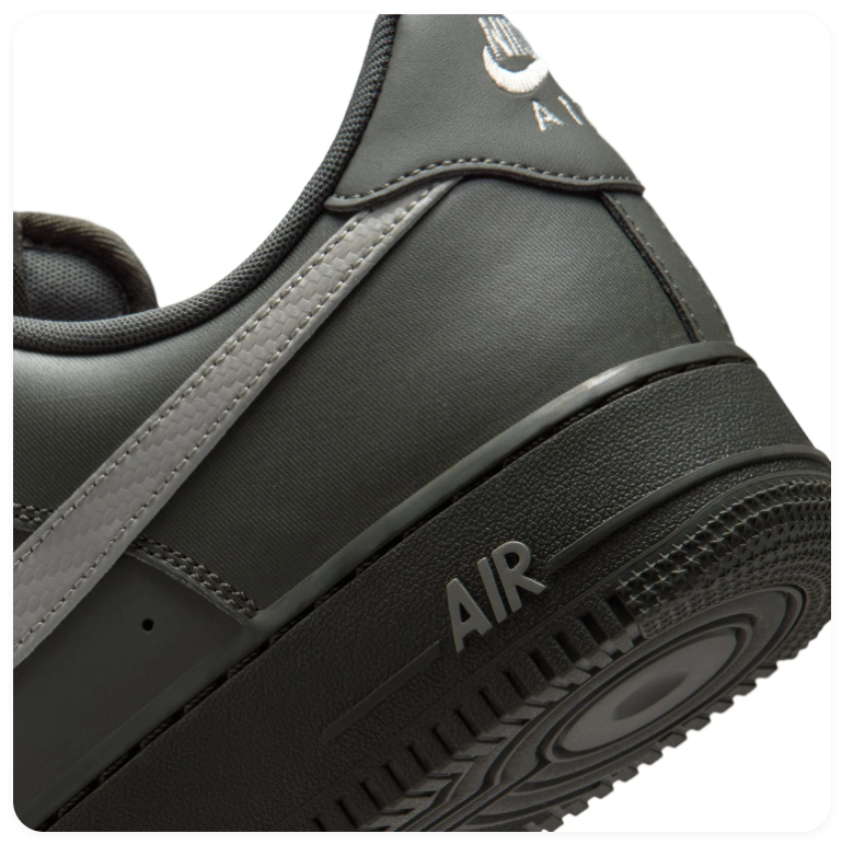 Nike Air Force 1 Low Sneakers - Dark Olive & Light Gray