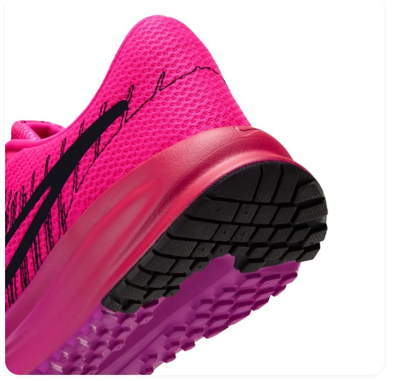 Nike Running-Style Sneakers - Hot Pink & Black