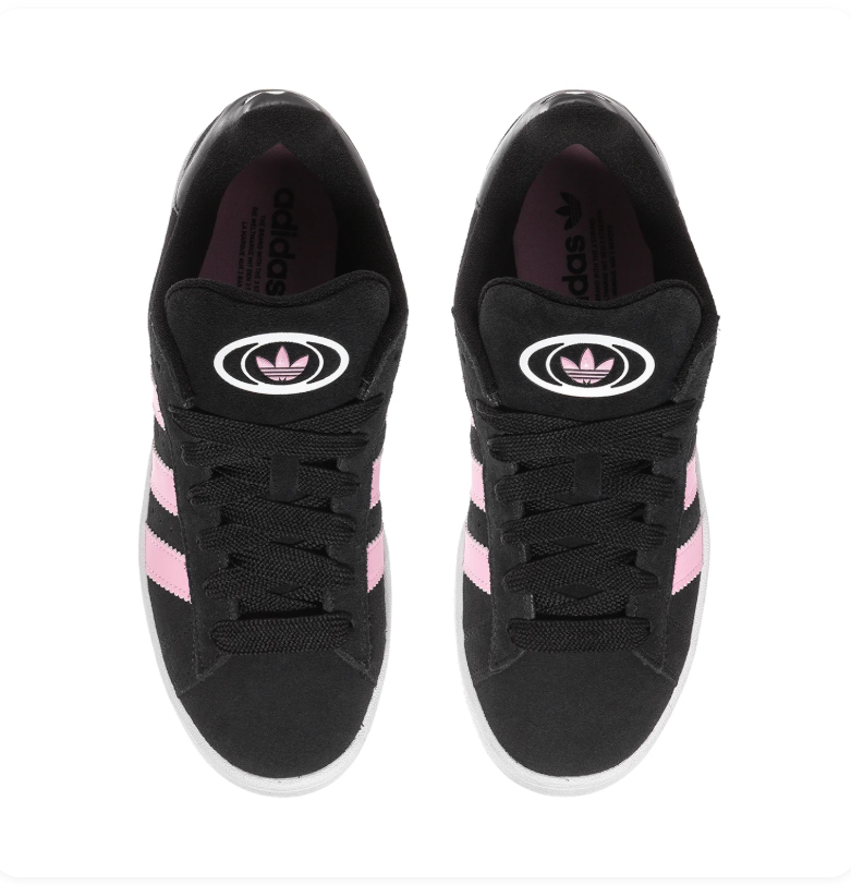 adidas Campus Sneakers – Black, Pink & White