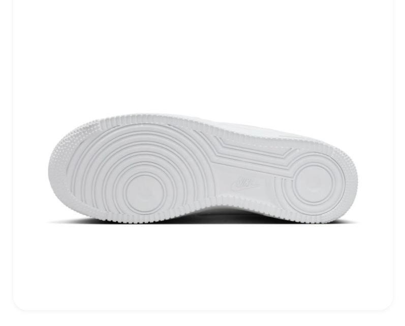 Nike Air Force 1 Low Sneakers - All White with Raised Rose Details