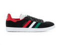 adidas Gazelle Sneakers – Black with Mexico-Inspired Stripes