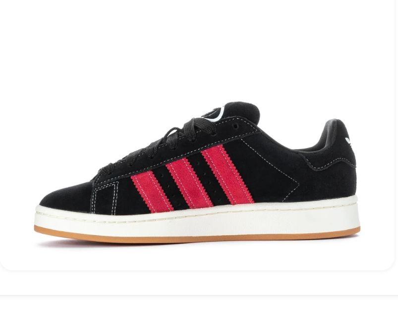 adidas Campus Sneakers – Black, Red & Gum