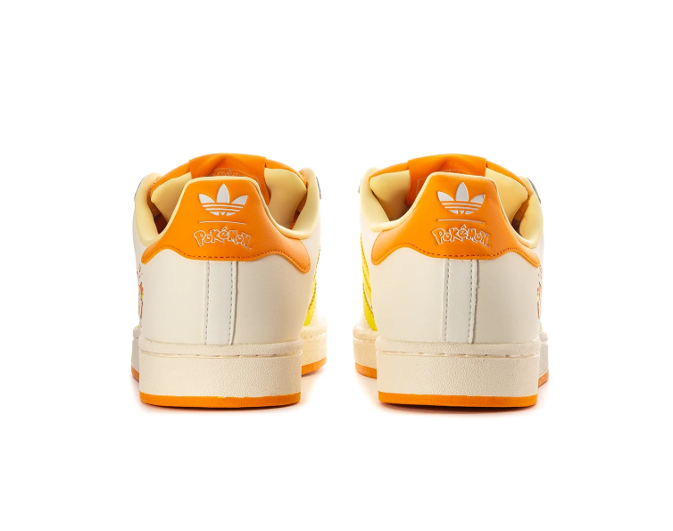 adidas Charmander Shell-Toe Sneakers – Cream, Orange & Yellow