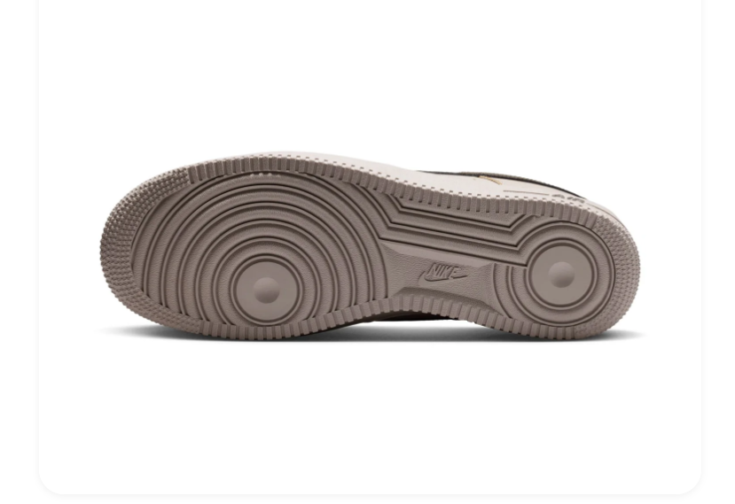 Nike Air Force 1 Low Sneakers - Light Taupe & Dark Brown