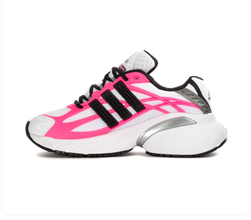 adidas Adistar Sneakers – White, Hot Pink & Black