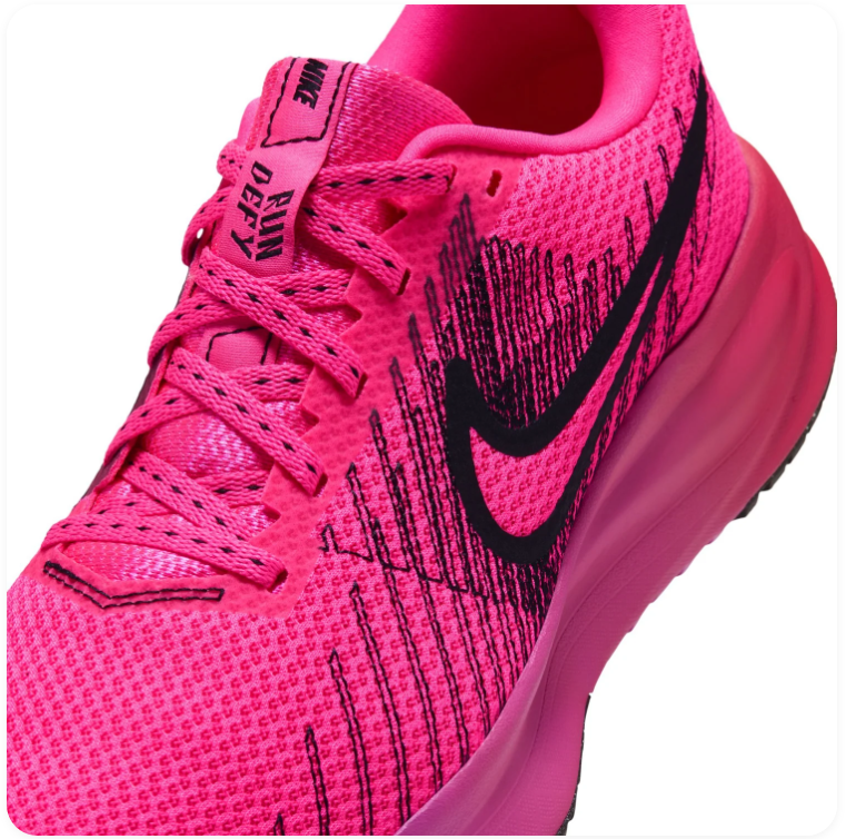 Nike Running-Style Sneakers - Hot Pink & Black