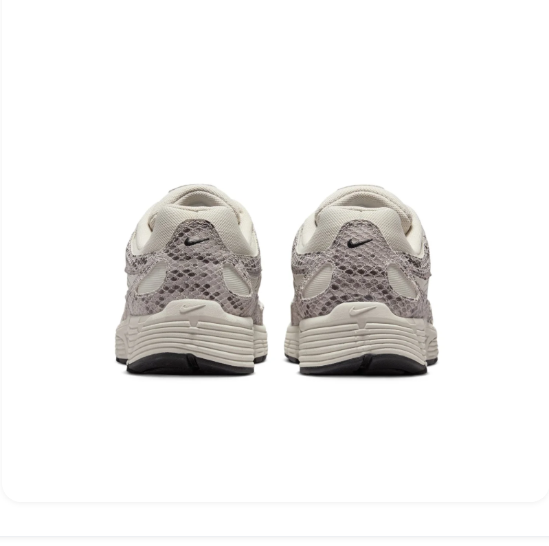 Nike P-6000 Sneakers - Cream & Gray Snakeskin Print