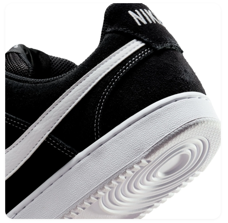 Nike Court Vision Low Sneakers - Black & White
