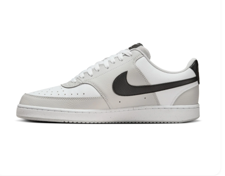 Nike Court Vision Low Sneakers - White, Light Gray & Black
