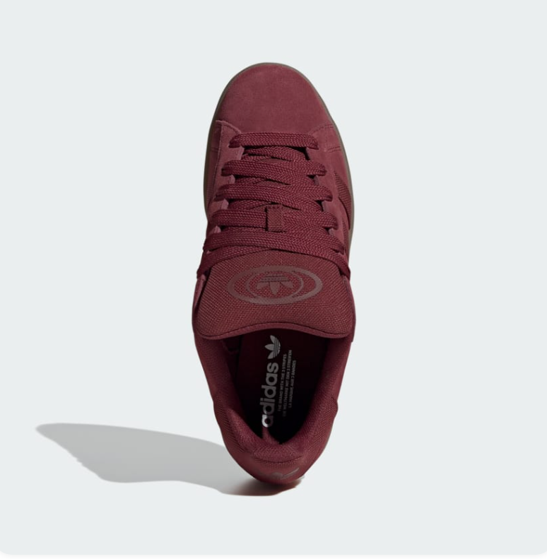 adidas Campus Sneakers – Burgundy with Brown Sole