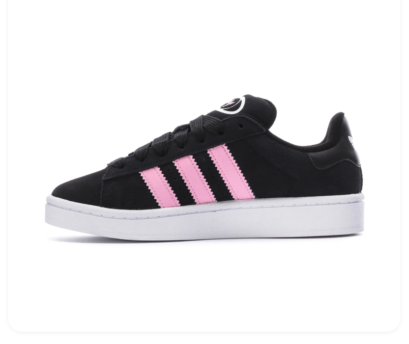 adidas Campus Sneakers – Black, Pink & White