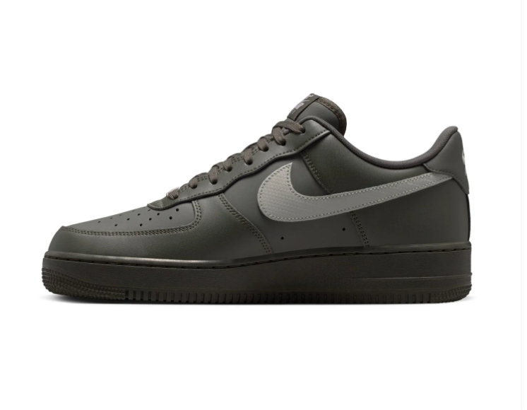 Nike Air Force 1 Low Sneakers - Dark Olive & Light Gray