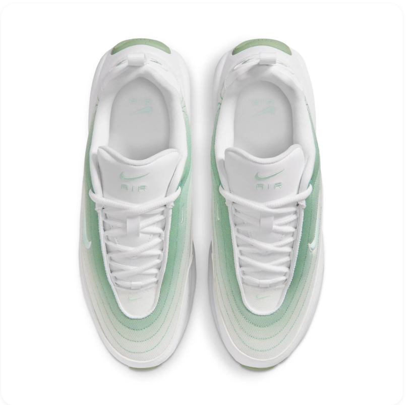 Nike Air Sneakers - White, Mint & Sage Green