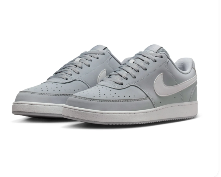 Nike Court Vision Low Sneakers - Light Gray & White