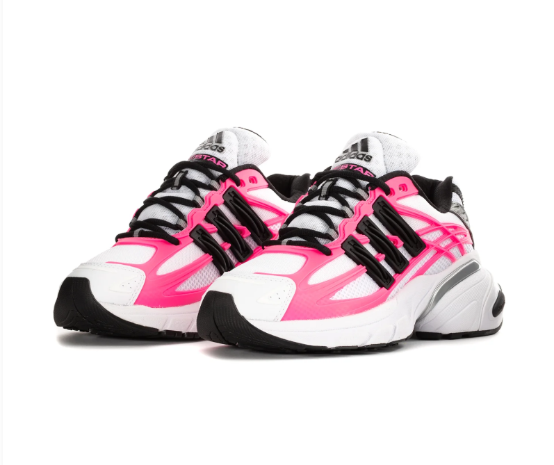 adidas Adistar Sneakers – White, Hot Pink & Black