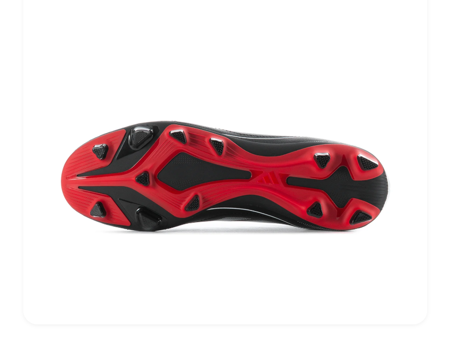 adidas Goletto Soccer Cleats – Black, White & Red
