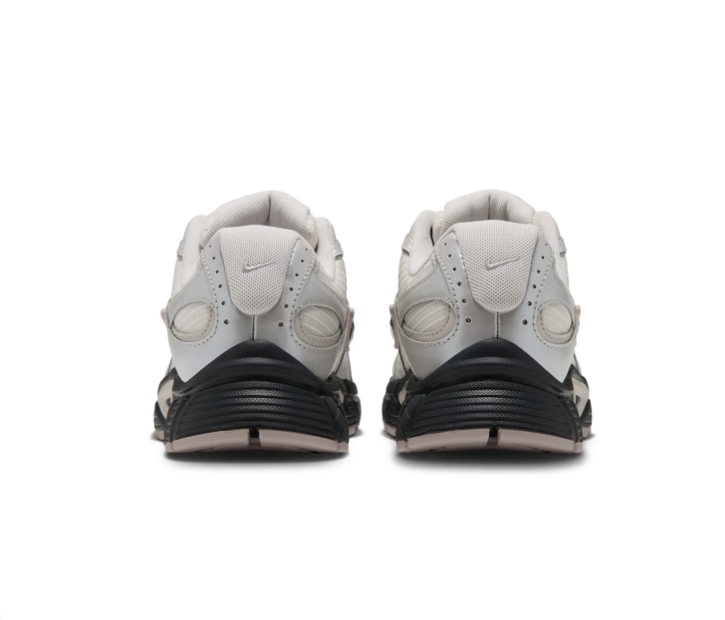 Nike Running-Style Sneakers - Cream, Silver Gray & Black