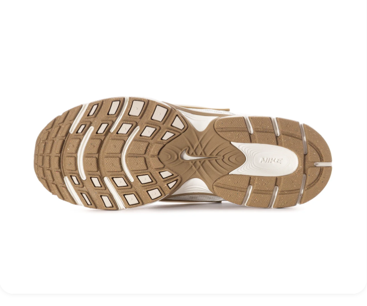 Nike Running-Style Sneakers - White, Silver Gray & Gold