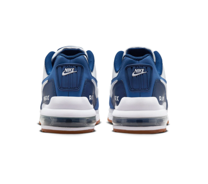 Nike Air Max Sneakers - White & Blue with Gum Outsole