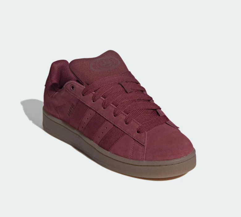 adidas Campus Sneakers – Burgundy with Brown Sole
