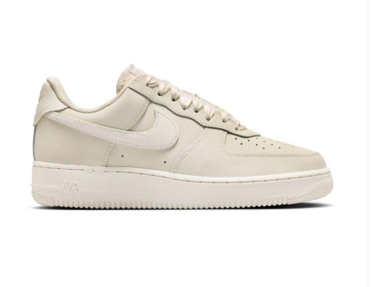 Nike Air Force 1 Low Sneakers - Cream with Ribbon Laces