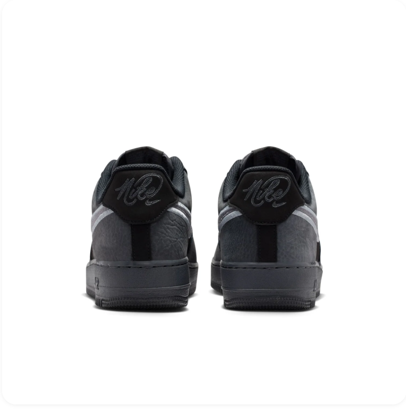 Nike Air Force 1 Low Sneakers - Black, Charcoal & Silver Gray