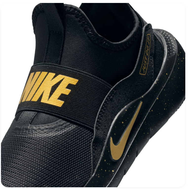 Nike Slip-On Sneakers - Black & Gold