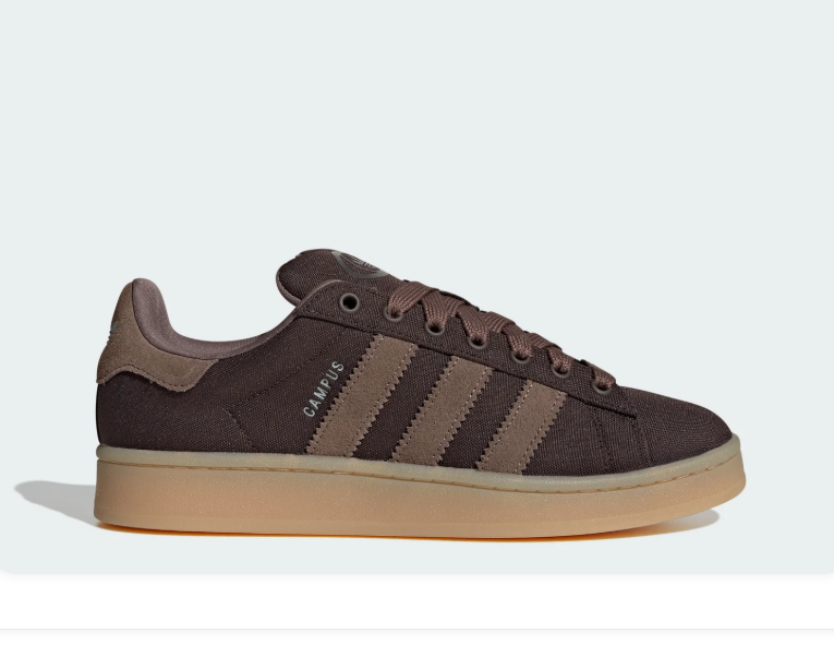 adidas Campus Sneakers – Dark Brown & Taupe with Gum Sole