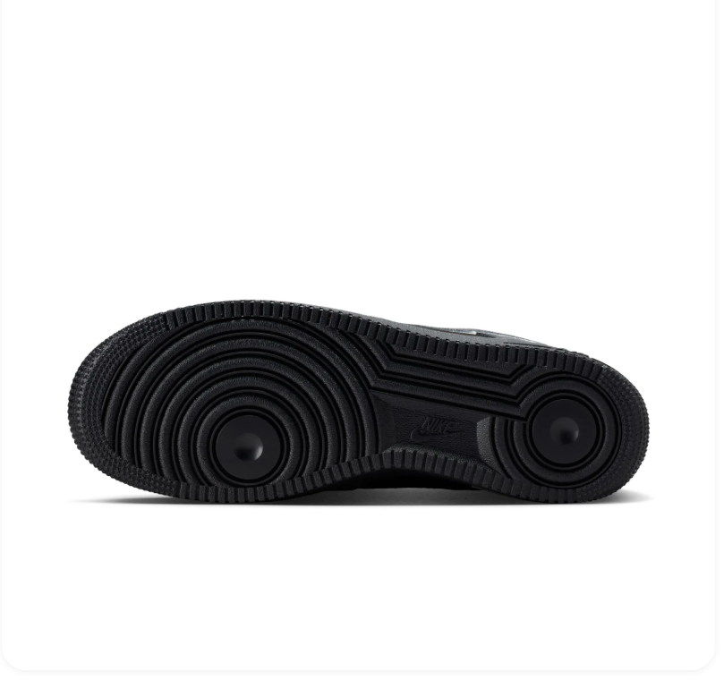 Nike Air Force 1 Low Sneakers - Black, Charcoal & Silver Gray